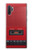S4073 Vintage Red Cassette Player Graphic Case For Samsung Galaxy Note 10 Plus