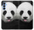 S4049 Cute Panda Stick Out Tongue Case For Samsung Galaxy A15 5G