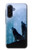 S4053 Two Wolves Couple Howling Forest Case For Samsung Galaxy A17