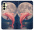 S4045 Dolphin Moon Night Case For Samsung Galaxy A25 5G