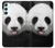 S4049 Cute Panda Stick Out Tongue Case For Samsung Galaxy A34 5G