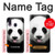 S4049 Cute Panda Stick Out Tongue Case For Samsung Galaxy A40