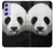 S4049 Cute Panda Stick Out Tongue Case For Samsung Galaxy A54 5G