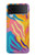 S4037 Colorful Zebra Pattern Case For Samsung Galaxy Z Flip 3 5G