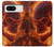 S4062 Fire Skull Case For Google Pixel 8