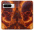 S4062 Fire Skull Case For Google Pixel 8 pro