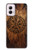 S4036 Viking Vegvisir Compass Wood Case For Motorola Moto G Power 5G (2024)