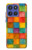 S4077 Water Color Painting Colorful Check Pattern Case For Motorola Moto G Stylus 5G (2025,2026), Edge 60 Stylus
