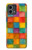 S4077 Water Color Painting Colorful Check Pattern Case For Motorola Moto G Stylus 5G (2023)