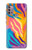 S4037 Colorful Zebra Pattern Case For Motorola Moto G30, G20, G10
