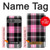 S3091 Pink Plaid Pattern Case For Sony Xperia 10 VII