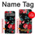 S3112 Rose Floral Pattern Black Case For Sony Xperia 10 VII
