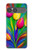 S3926 Colorful Tulip Oil Painting Case For Sony Xperia 10 VII