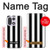 S2297 Black and White Vertical Stripes Case For OnePlus 15