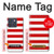 S2364 Red and White Striped Case For Motorola Edge 70