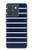 S2767 Navy White Striped Case For Motorola Edge 70