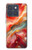S4012 Red Marble Gold Veins Case For Motorola Edge 70