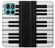 S3078 Black and White Piano Keyboard Case For Motorola Moto G (2026), G Play (2026)