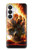 S0863 Hell Fire Skull Case For Samsung Galaxy S26