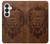 S2529 Leo Zodiac Tattoo Brown Graphic Print Case For Samsung Galaxy S26