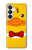 S2760 Yellow Duck Tuxedo Cartoon Case For Samsung Galaxy S26
