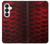 S2879 Red Arowana Fish Scale Case For Samsung Galaxy S26