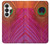 S3201 Pink Peacock Feather Case For Samsung Galaxy S26