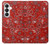 S3354 Red Classic Bandana Case For Samsung Galaxy S26