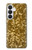 S3388 Gold Glitter Graphic Print Case For Samsung Galaxy S26