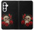 S3753 Dark Gothic Goth Skull Roses Case For Samsung Galaxy S26