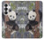 S3793 Cute Baby Panda Snow Painting Case For Samsung Galaxy S26