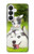 S3795 Kitten Cat Playful Siberian Husky Dog Paint Case For Samsung Galaxy S26