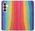 S3799 Cute Vertical Watercolor Rainbow Case For Samsung Galaxy S26