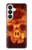 S3881 Fire Skull Case For Samsung Galaxy S26