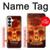 S3881 Fire Skull Case For Samsung Galaxy S26