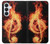 S0493 Music Note Burn Case For Samsung Galaxy S26 Plus