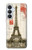 S2108 Eiffel Tower Paris Postcard Case For Samsung Galaxy S26 Plus
