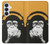 S2324 Funny Monkey with Headphone Pop Music Case For Samsung Galaxy S26 Plus