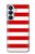 S2364 Red and White Striped Case For Samsung Galaxy S26 Plus