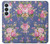 S3265 Vintage Flower Pattern Case For Samsung Galaxy S26 Plus