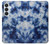 S3439 Fabric Indigo Tie Dye Case For Samsung Galaxy S26 Plus