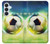 S3844 Glowing Football Soccer Ball Case For Samsung Galaxy S26 Plus