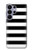 S1596 Black and White Striped Case For Samsung Galaxy S26 Ultra