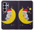 S2849 Cute Sleepy Owl Moon Night Case For Samsung Galaxy S26 Ultra