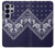 S3357 Navy Blue Bandana Pattern Case For Samsung Galaxy S26 Ultra