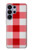 S3535 Red Gingham Case For Samsung Galaxy S26 Ultra