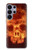 S3881 Fire Skull Case For Samsung Galaxy S26 Ultra