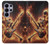 S3984 Fire Skeleton Playing Guitar Case For Samsung Galaxy S26 Ultra