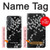 S2544 Japanese Kimono Style Black Flower Pattern Case For Samsung Galaxy A37
