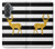 S2794 Black and White Striped Deer Gold Sparkles Case For Samsung Galaxy A37